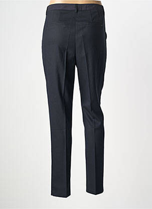 Pantalon slim tissage popeline taille normale bleu ELORA femme