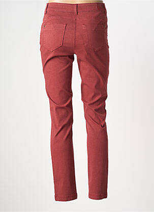 Jeans coupe slim stretch taille normale rouge ELORA femme