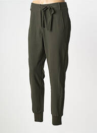 Pantalon slim stretch taille normale vert ELORA femme