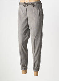 Pantalon 7/8 stretch taille normale gris ELORA femme