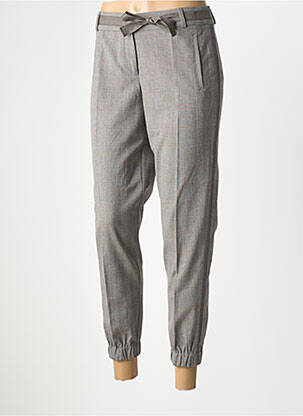 Pantalon 7/8 stretch taille normale gris ELORA femme
