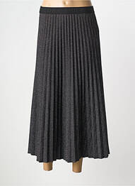 Jupe longue coupe droite noir ELORA femme