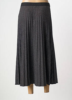 Jupe longue coupe droite noir ELORA femme