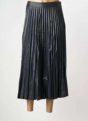 Jupe longue coupe droite noir ELORA femme