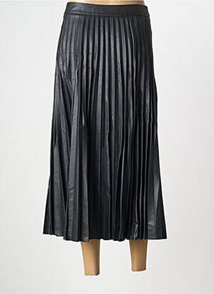 Jupe longue coupe droite noir ELORA femme