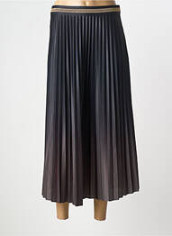 Jupe longue coupe droite noir ELORA femme