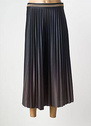 Jupe longue coupe droite noir ELORA femme