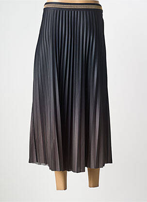 Jupe longue coupe droite noir ELORA femme