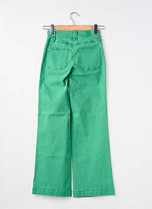 Jeans coupe large stretch taille normale vert ELORA femme