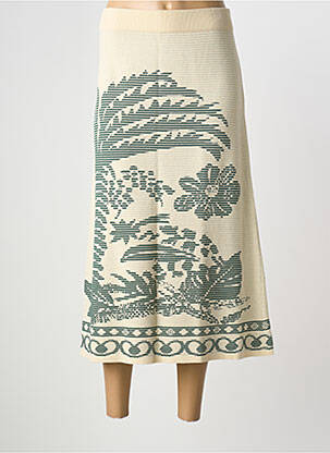 Jupe longue beige ELORA femme