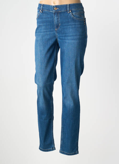 Jeans coupe slim stretch taille normale bleu ELORA femme