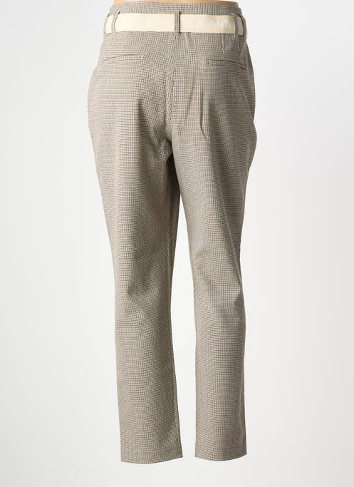 Pantalon slim stretch taille normale beige ELORA femme