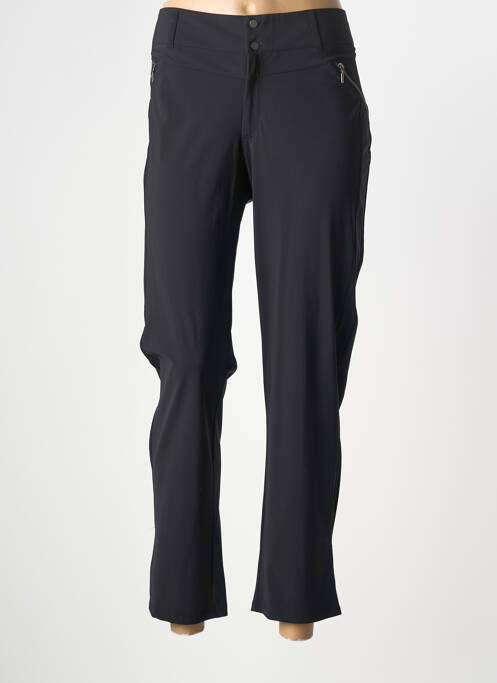 Pantalon droit stretch taille normale noir ELORA femme