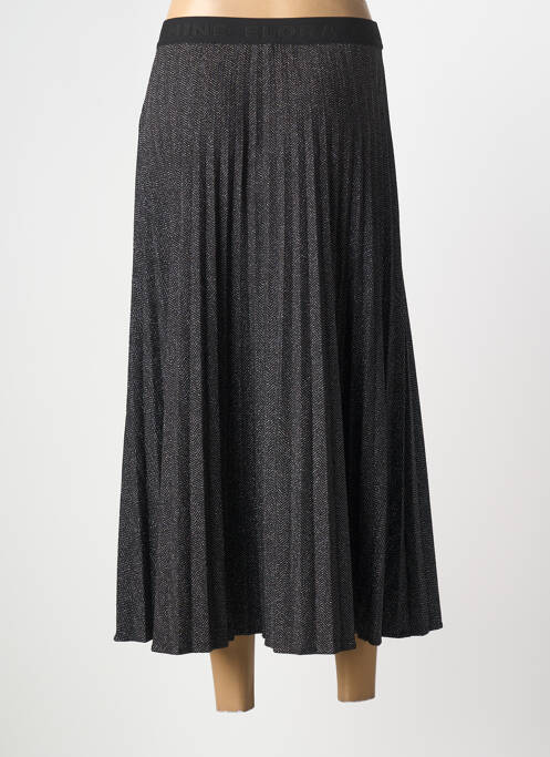 Jupe longue coupe droite noir ELORA femme