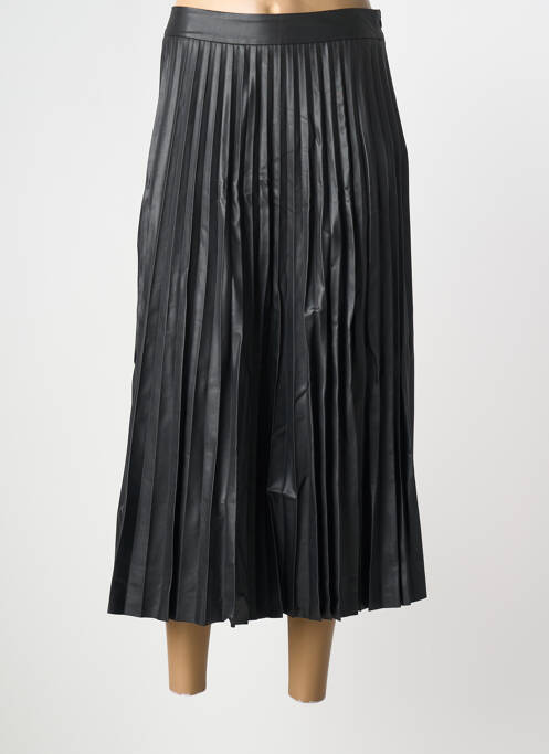Jupe longue coupe droite noir ELORA femme