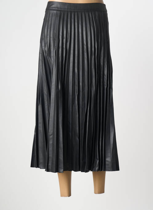Jupe longue coupe droite noir ELORA femme