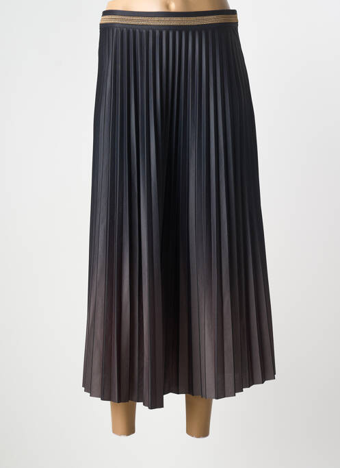 Jupe longue coupe droite noir ELORA femme