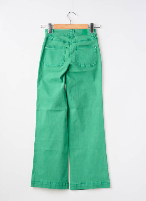 Jeans coupe large stretch taille normale vert ELORA femme
