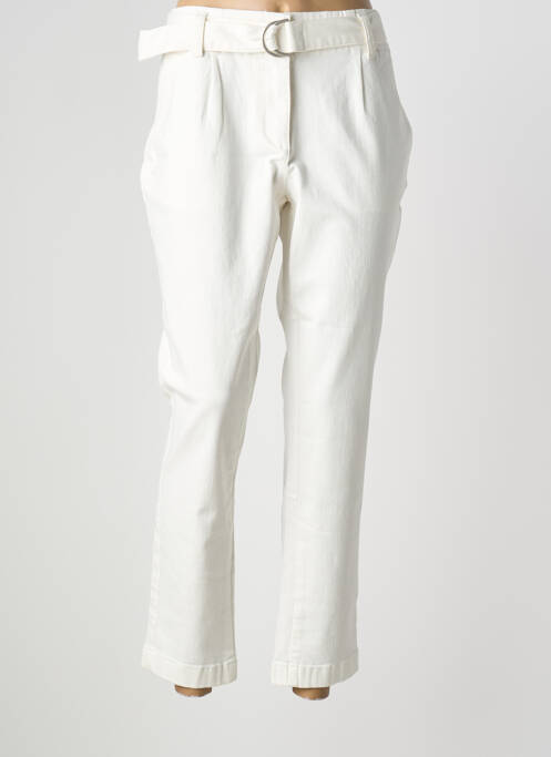 Jeans coupe droite blanc ELORA femme
