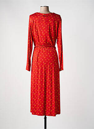 Robe longue manches longues manches longues rouge AGATHE & LOUISE femme