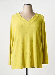 Pull stretch manches longues vert AN II VITO femme