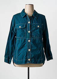 Veste casual col chemisier bleu AN II VITO femme