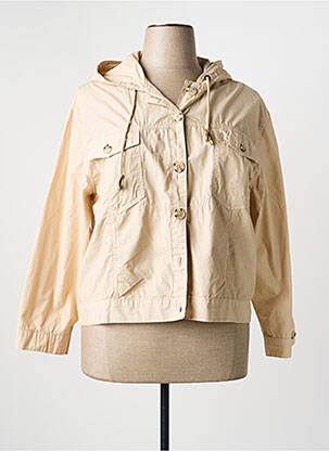 Veste casual coupe droite beige AN II VITO femme