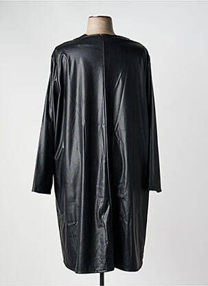 Robe mi-longue manches longues manches longues noir G!OZE femme