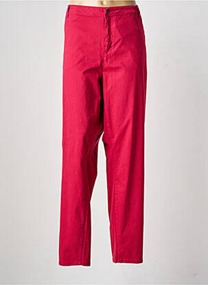 Pantalon droit stretch taille normale rose CISO femme