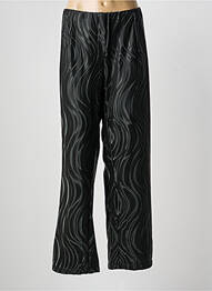 Pantalon droit stretch taille normale noir POISSONS BLANCS femme