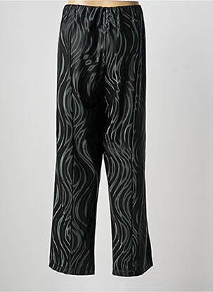Pantalon droit stretch taille normale noir POISSONS BLANCS femme
