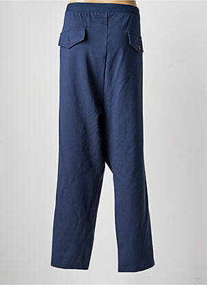 Pantalon droit stretch taille normale bleu YESTA femme