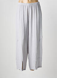 Pantalon large fermeture zip latéral taille normale gris G!OZE femme
