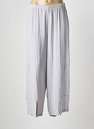 Pantalon large fermeture zip latéral taille normale gris G!OZE femme