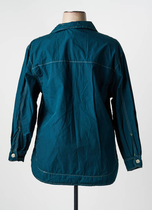 Veste casual col chemisier bleu AN II VITO femme