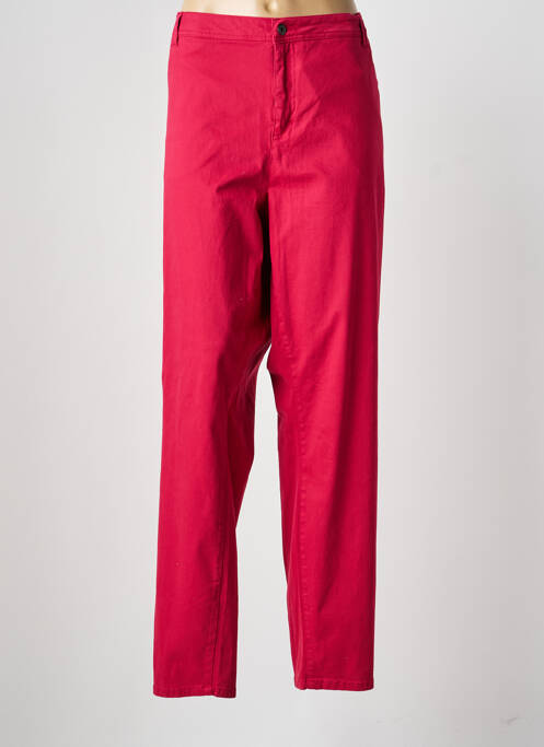 Pantalon droit stretch taille normale rose CISO femme
