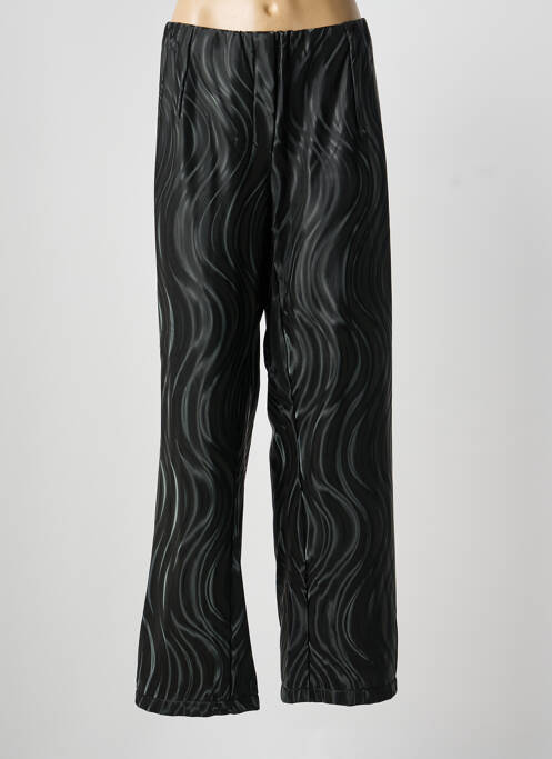 Pantalon droit stretch taille normale noir POISSONS BLANCS femme
