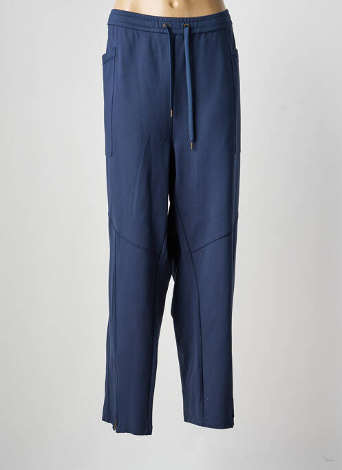 Pantalon droit stretch taille normale bleu YESTA femme
