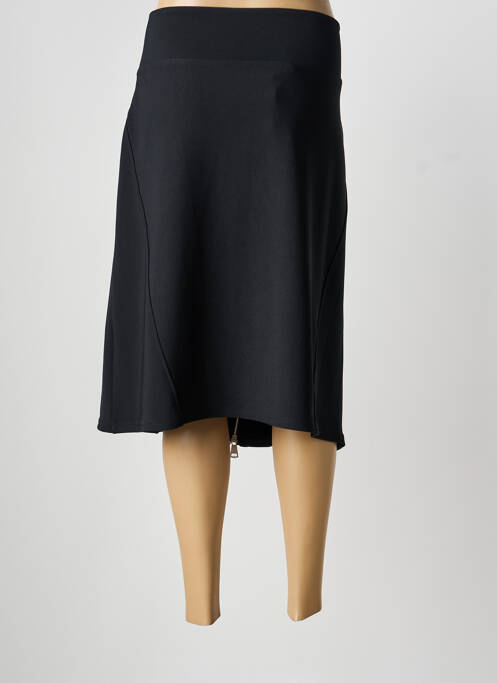 Jupe mi-longue coupe droite noir MELLEM femme
