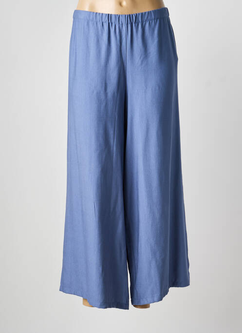 Pantalon large bleu POISSONS BLANCS femme
