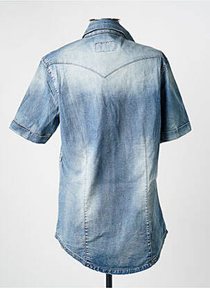 Chemise manches courtes coupe cintrée bleu RYUJEE homme