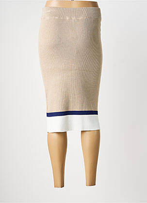 Jupe mi-longue taille normale beige B.YOUNG femme