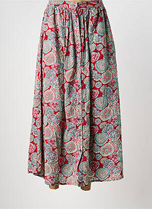 Jupe longue rouge JUDITH LACROIX femme