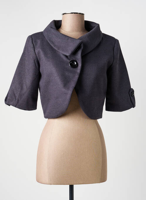 Veste casual col tailleur bleu CHERRY BLOOM femme