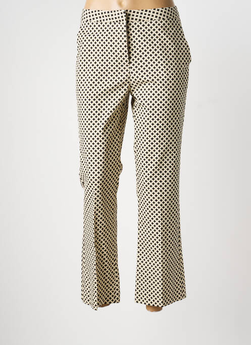 Pantalon droit stretch taille normale beige B.YOUNG femme