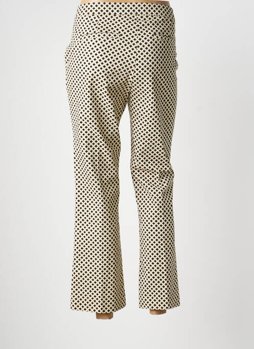 Pantalon droit stretch taille normale beige B.YOUNG femme