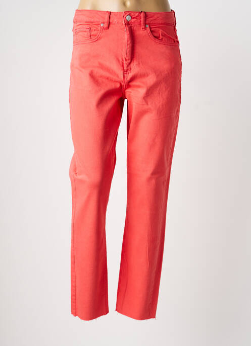 Jeans coupe slim rouge B.YOUNG femme