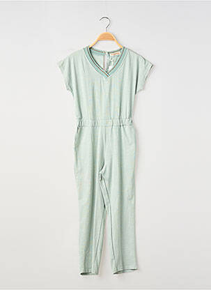 Barboteuse tissage jersey vert PM LOVING fille