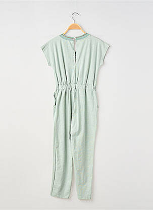 Barboteuse tissage jersey vert PM LOVING fille