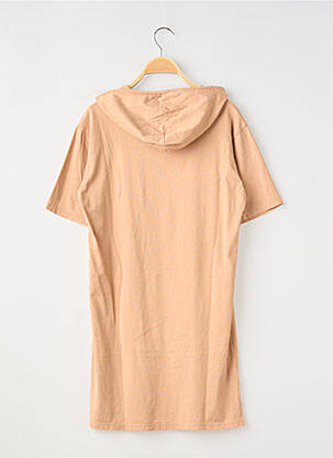 Robe courte manches courtes manches courtes marron MINI MIGNON fille
